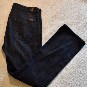 Mens 7 For All Mankind Straight Button Fly 33x32